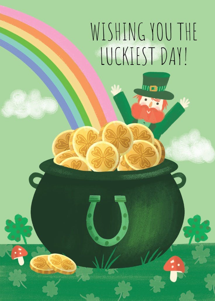 Luckiest day - st. patrick's day card