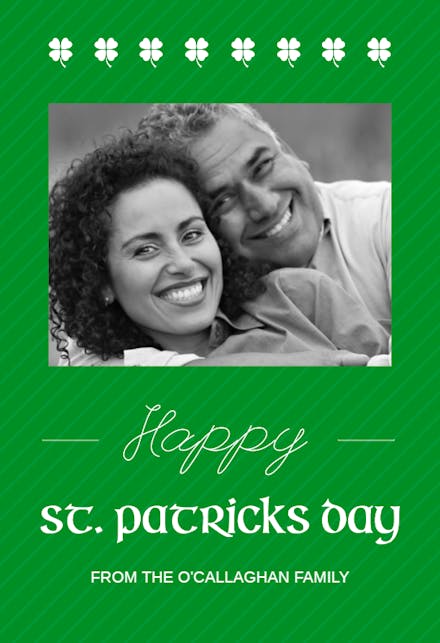 Lucky Clovers - St. Patrick's Day Card