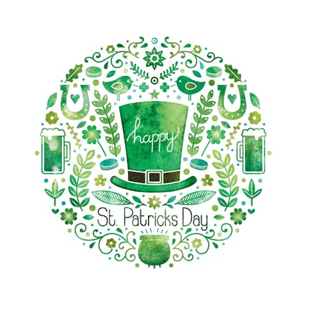 Happy St. Patrick's Day 2023 PNG, Celebrating Gnomes Instant Download,  Irish Holiday Balloons St. Paddy's Day Gnomes clipart design PNG File