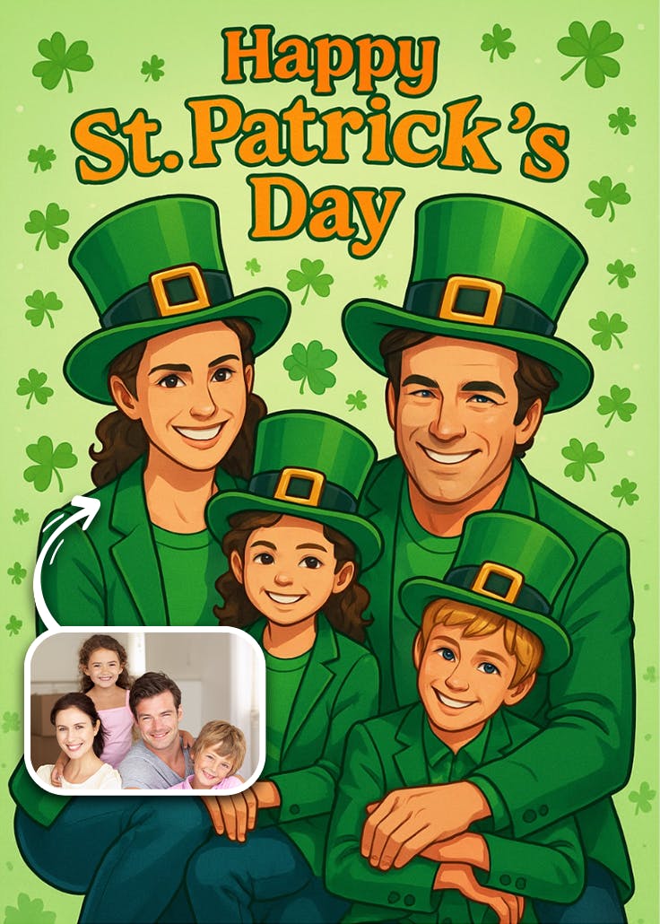 Lucky hat - st. patrick's day card