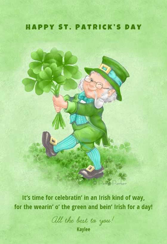 Lucky Leaves - St. Patrick's Day Card (Free) | Greetings Island