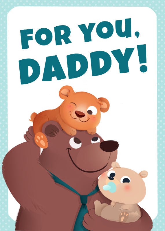 Made us all smile - father's day card