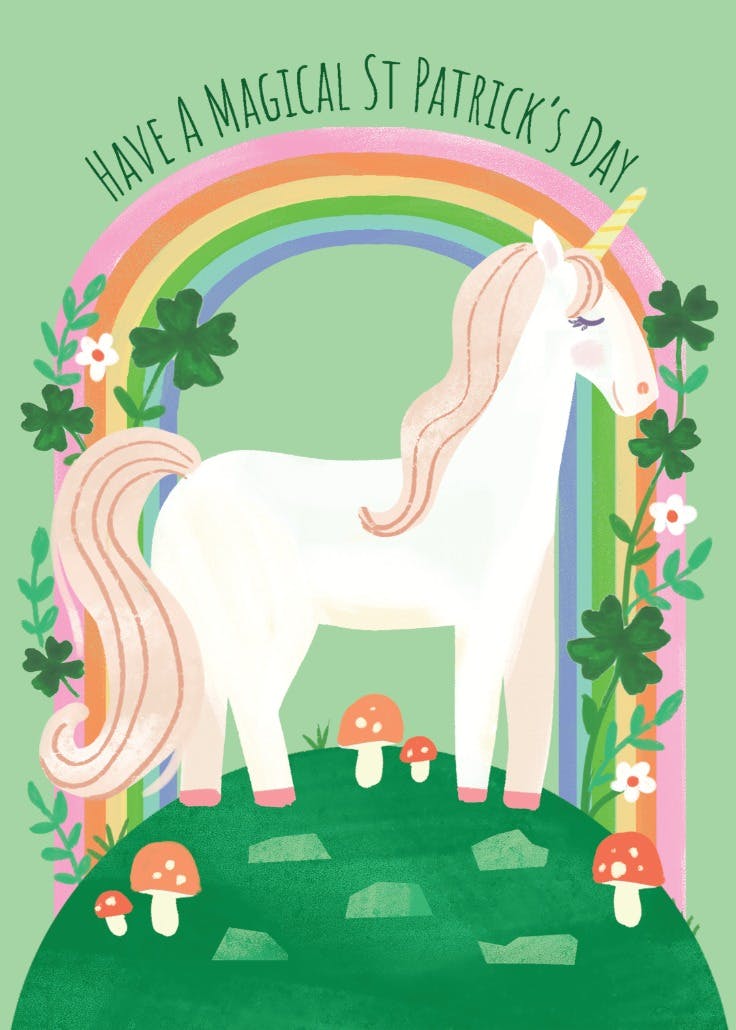 Magical patrick's - st. patrick's day card