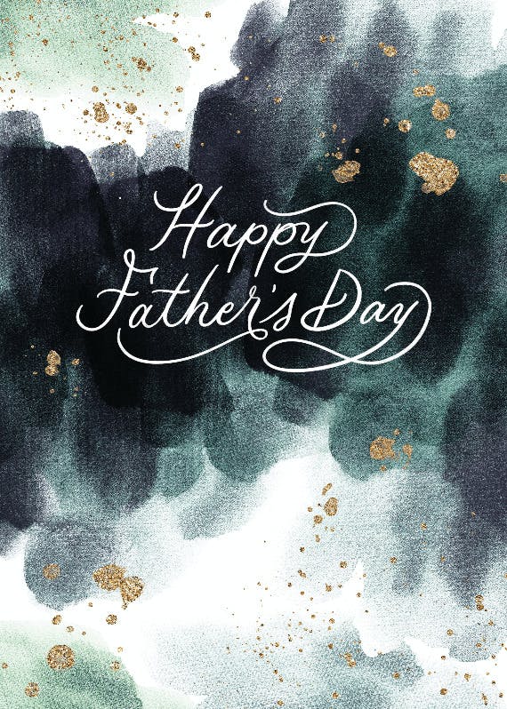 Marble sparkle - father's day card