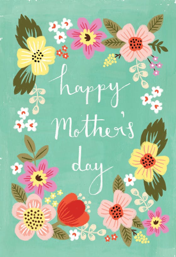 Mom’s garden -  tarjeta del día de la madre
