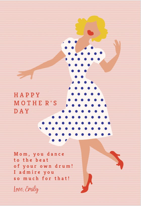 Mom moves - mother's day card