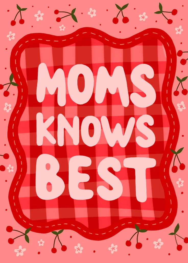 Moms knows best - feiertagskarte