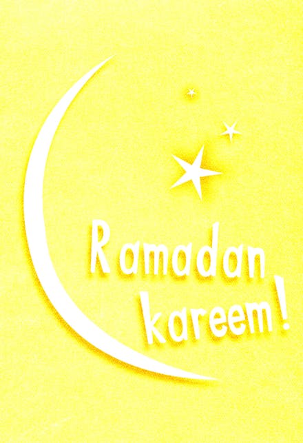 Moon And Stars - Ramadan Card