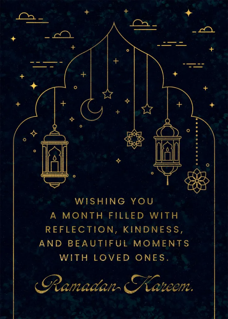 Moonlight blessings - การ์ดรอมฎอน