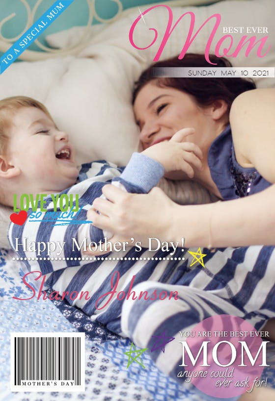 Mothers day magazine - holidays card
