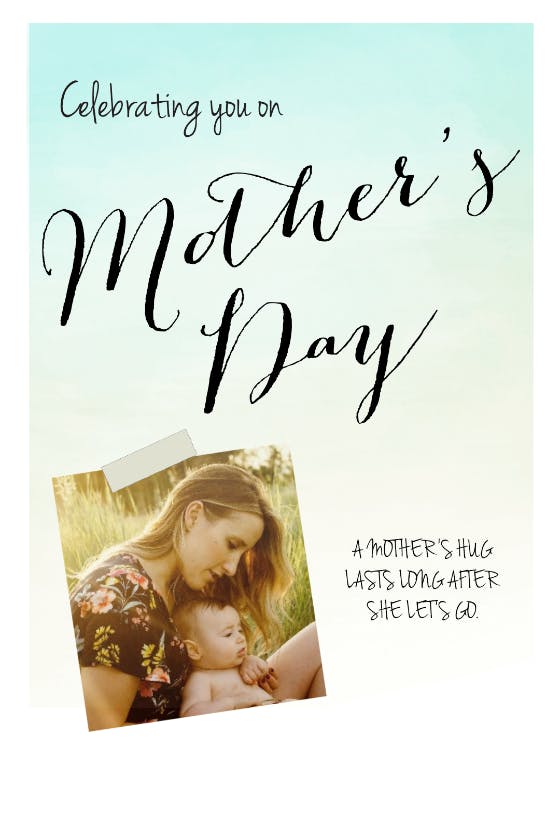 Mothers hug - mother's day card