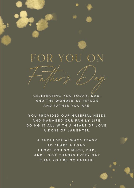 Mottled modern - tarjeta del día del padre