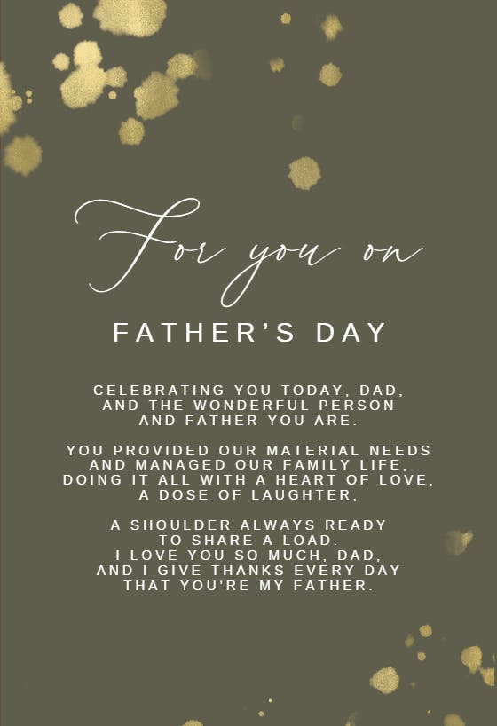 Mottled modern - father's day card