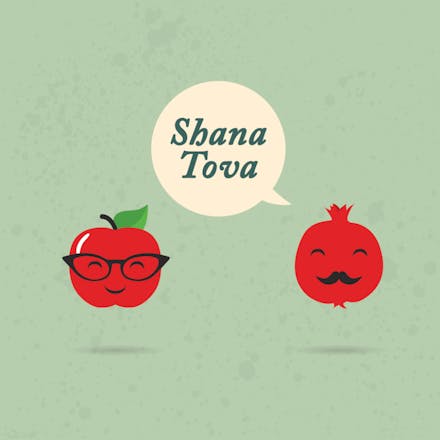 Mr. and Mrs. Pom - Rosh Hashanah Card