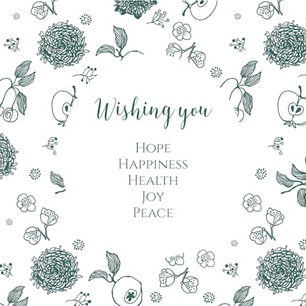 Naturally - holidays card