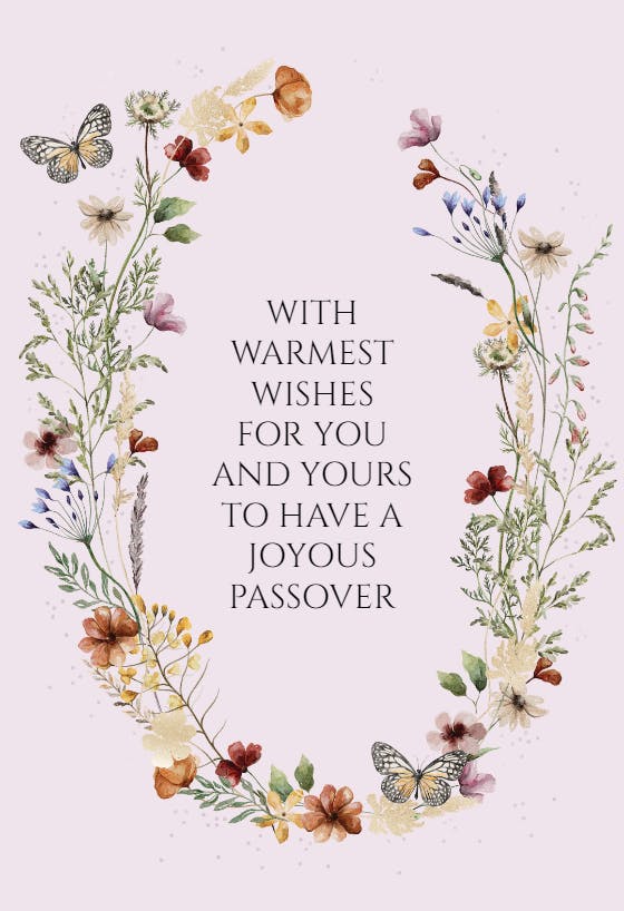 New wonders - passover card