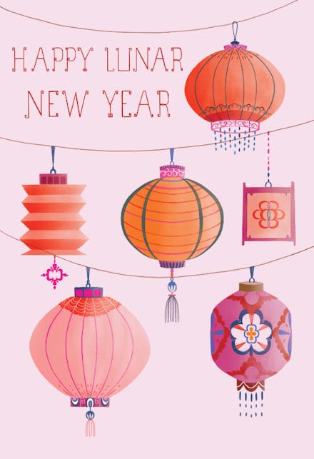 Lunar New Year Cards, Send online instantly