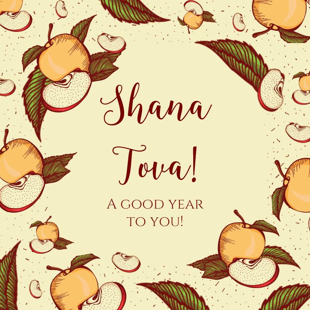 Nice slice - rosh hashanah card