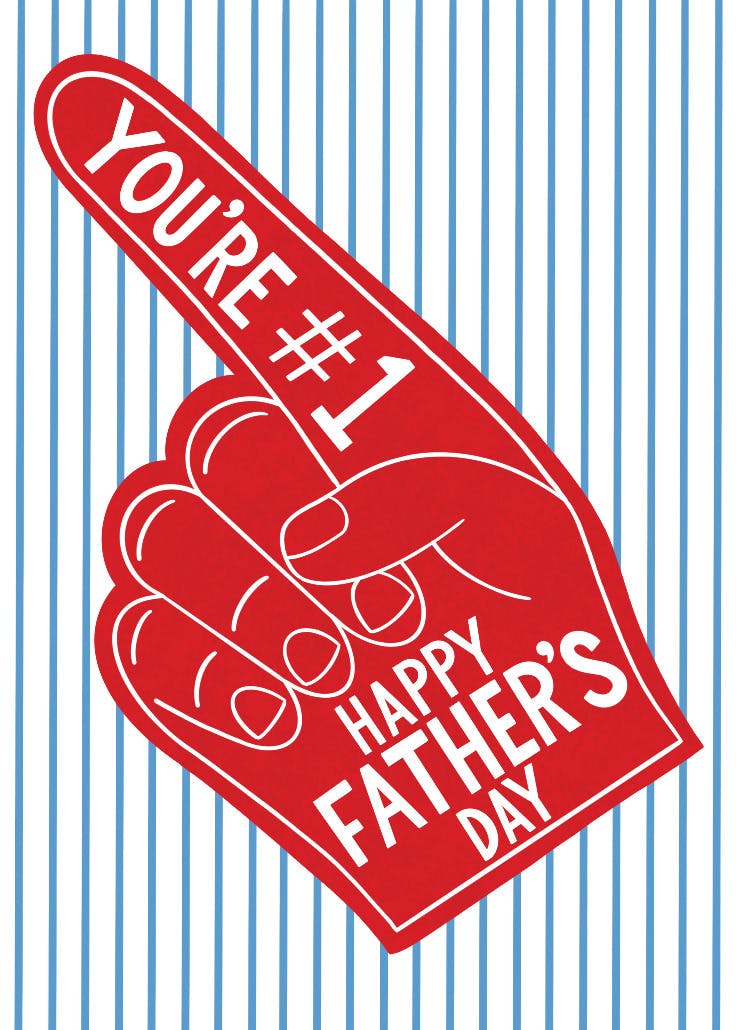 No.1 dad - tarjeta del día del padre
