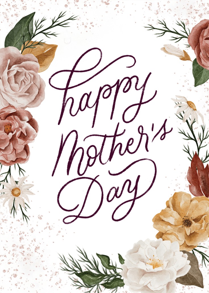 Nocturnal Flowers Mother's Day Card Greetings Island