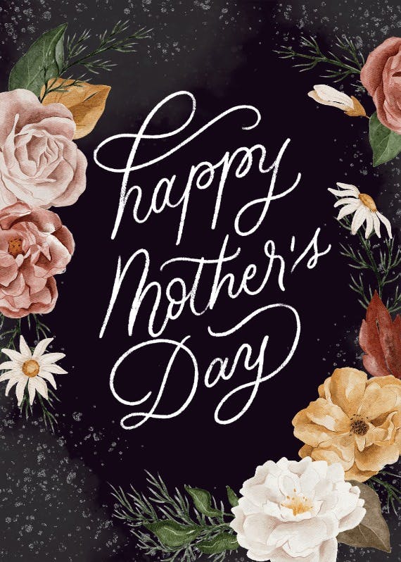 Nocturnal flowers - mother's day card