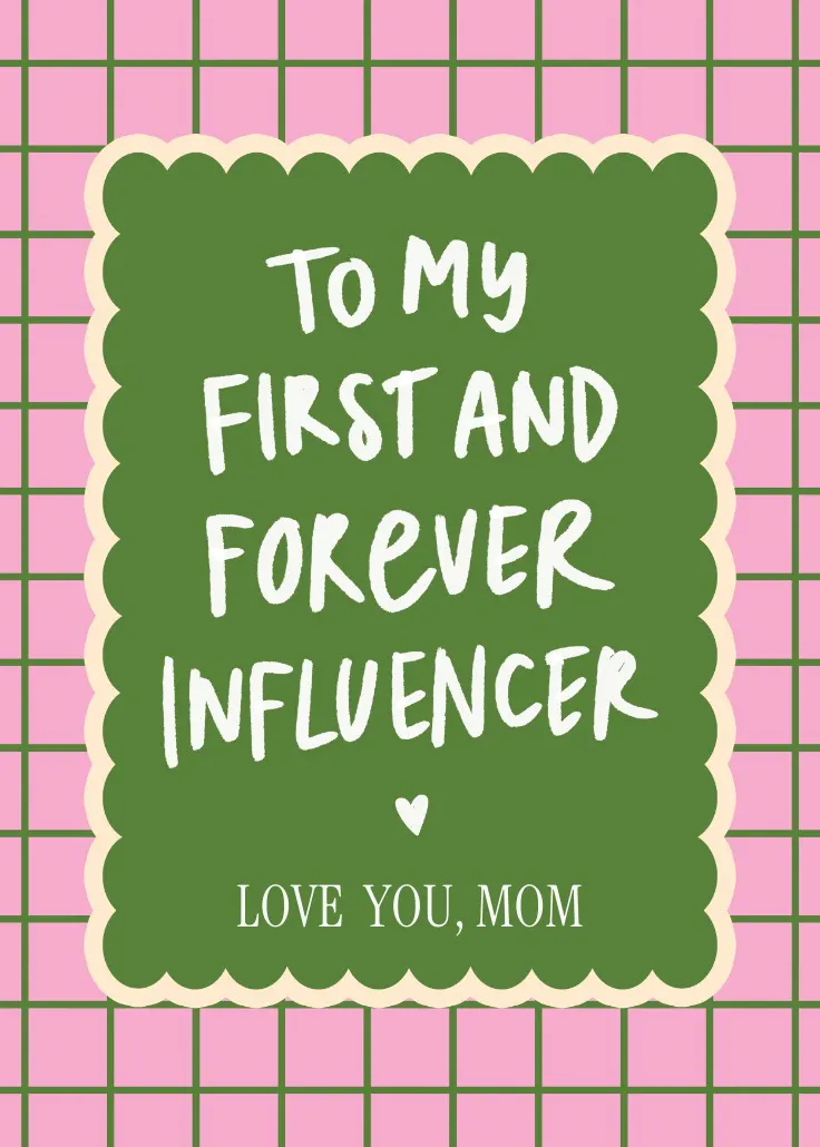 Original influencer - tarjeta del día de la madre