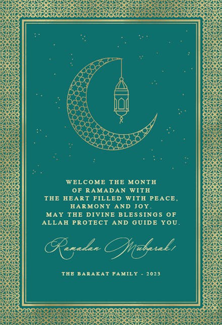 Ornament Moon - Ramadan Card | Greetings Island