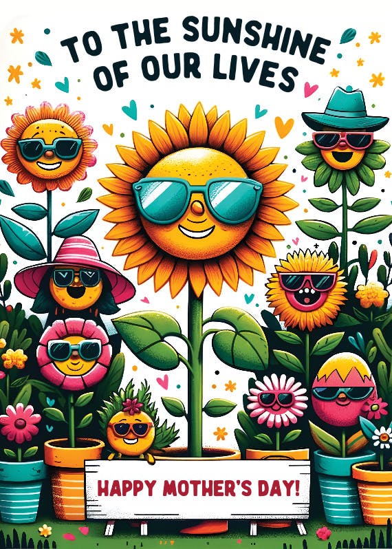 Our sunshine -  tarjeta de día festivo