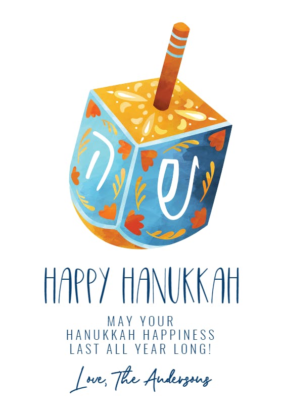 Out for a spin - hanukkah card