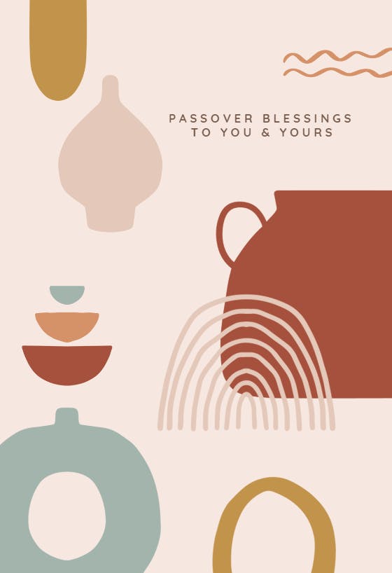 Passover blessings - passover card