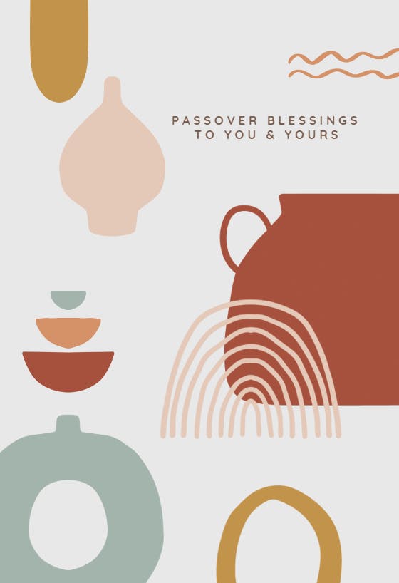 Passover blessings -  tarjeta de día festivo