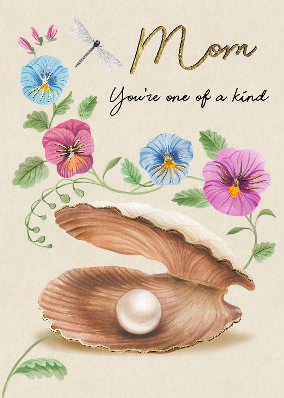 Pearl - mother's day card