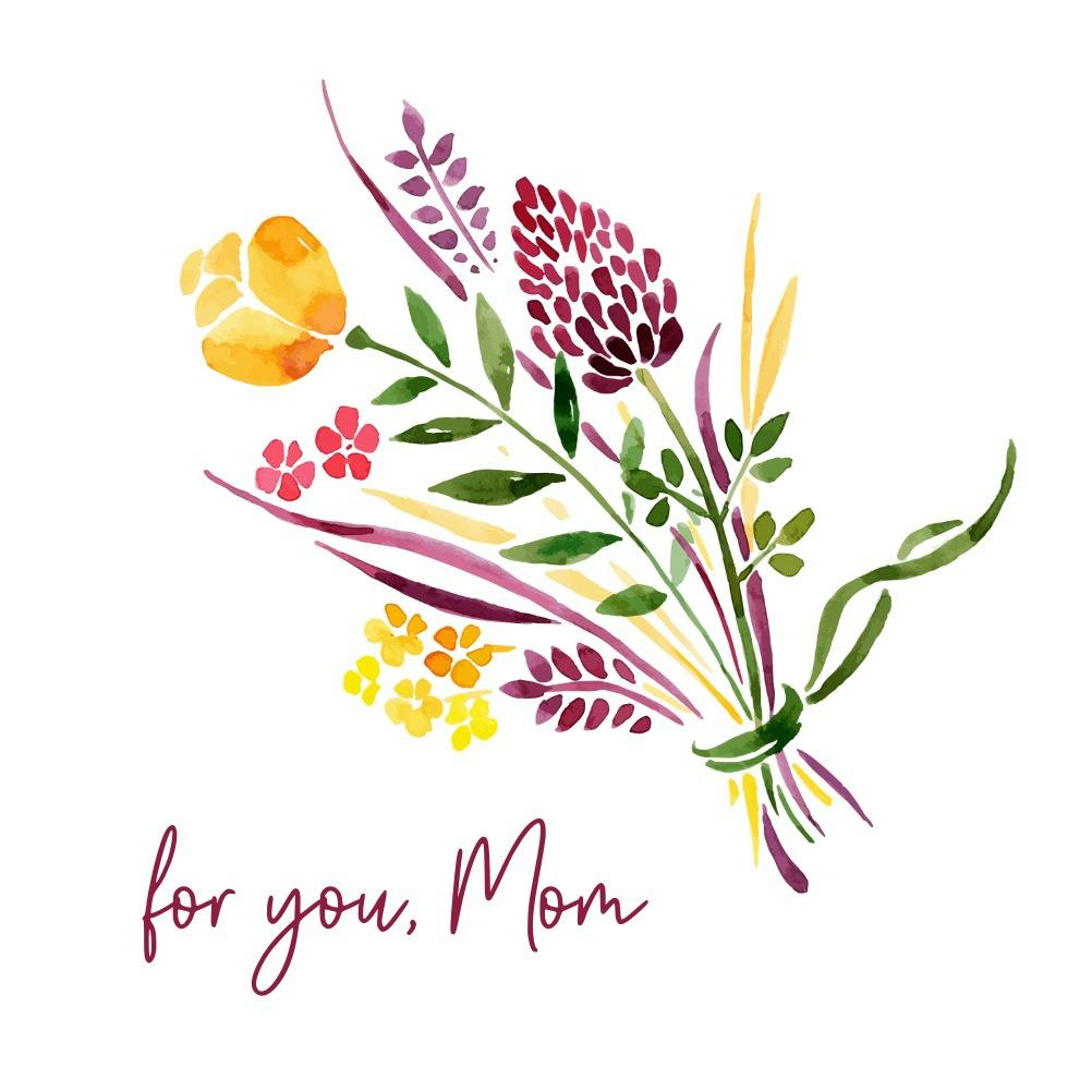 Perfect bouquet - tarjeta del día de la madre
