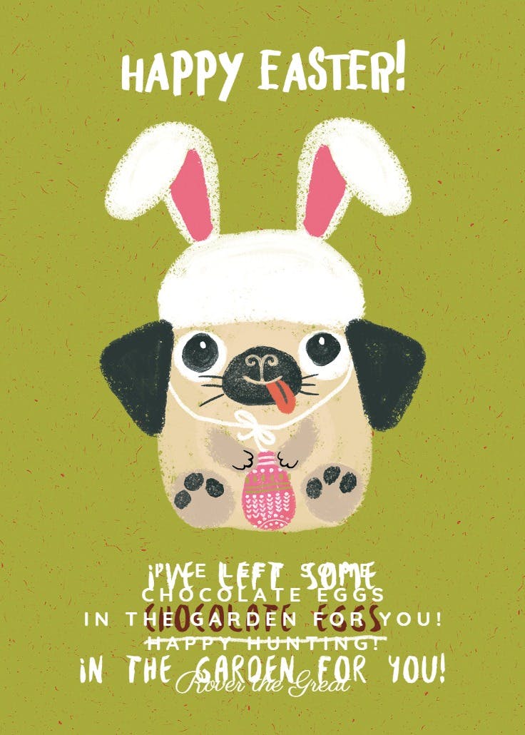 Pet prank - easter card