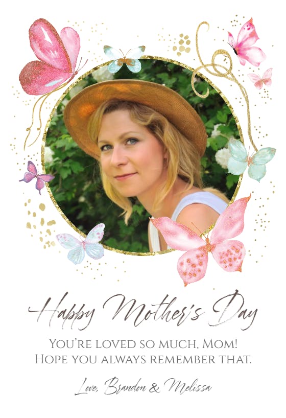Picturing mom - mother's day card