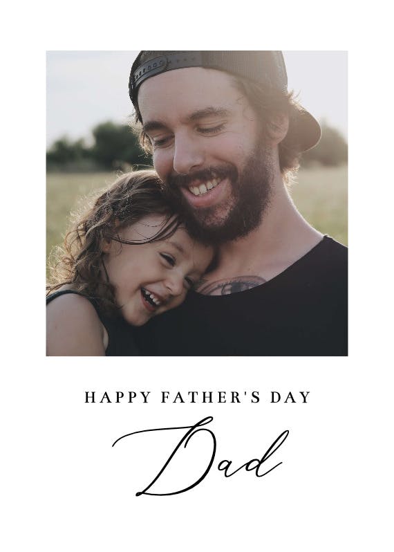 Polaroid -  tarjeta del día del padre