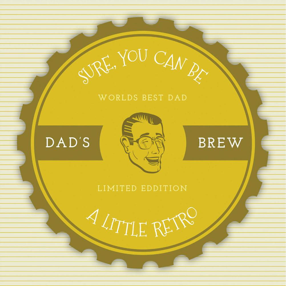 Pop cap - father's day card