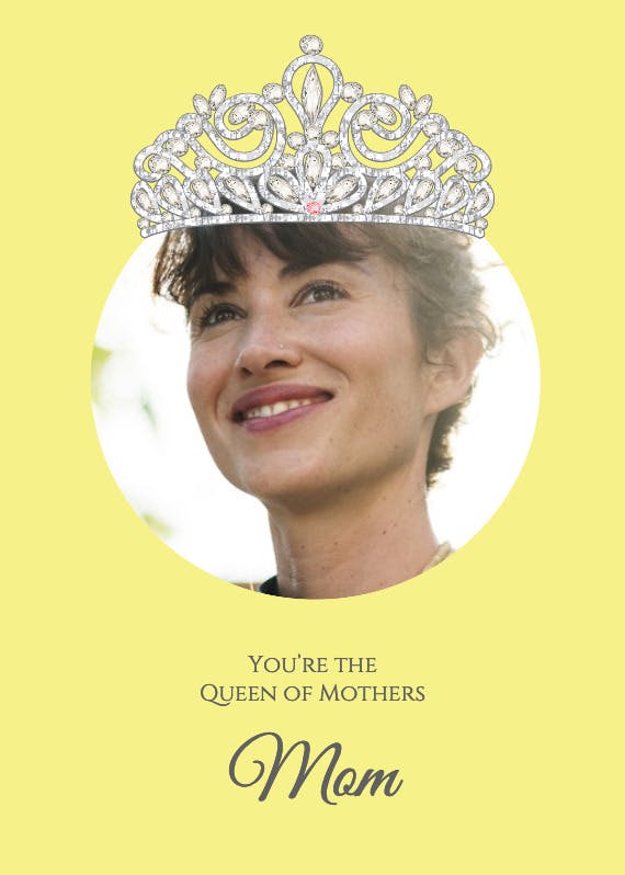 Queen mother -  tarjeta de día festivo
