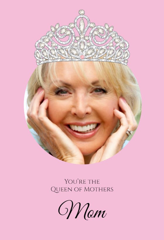 Queen mother -  tarjeta para imprimir