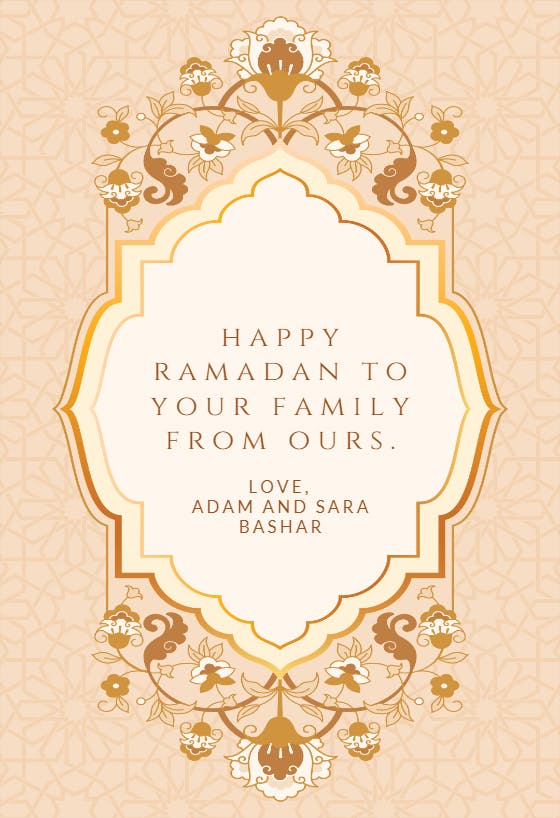Ramadan kareem -  tarjeta de ramadán