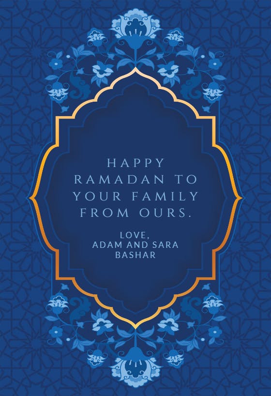Ramadan kareem -  tarjeta de ramadán