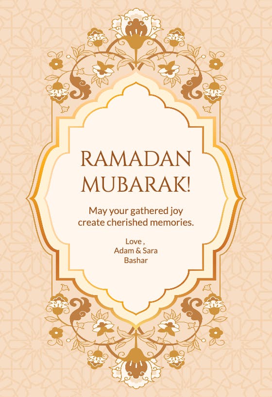Ramadan kareen frame -  tarjeta de ramadán