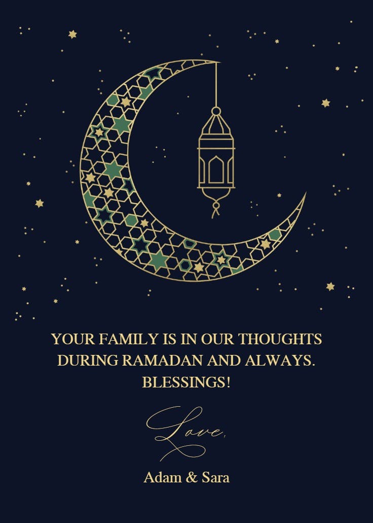 Ramadan moon - ramadan card