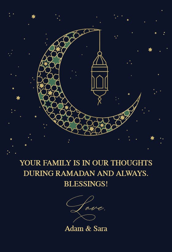 Ramadan moon -  tarjeta de ramadán