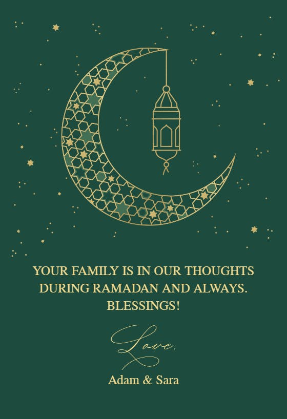 Ramadan moon - ramadan card