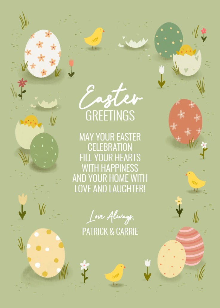 Ready for egg hunt - easter card