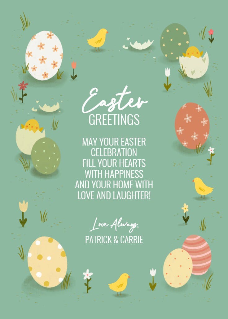 Ready for egg hunt - easter card