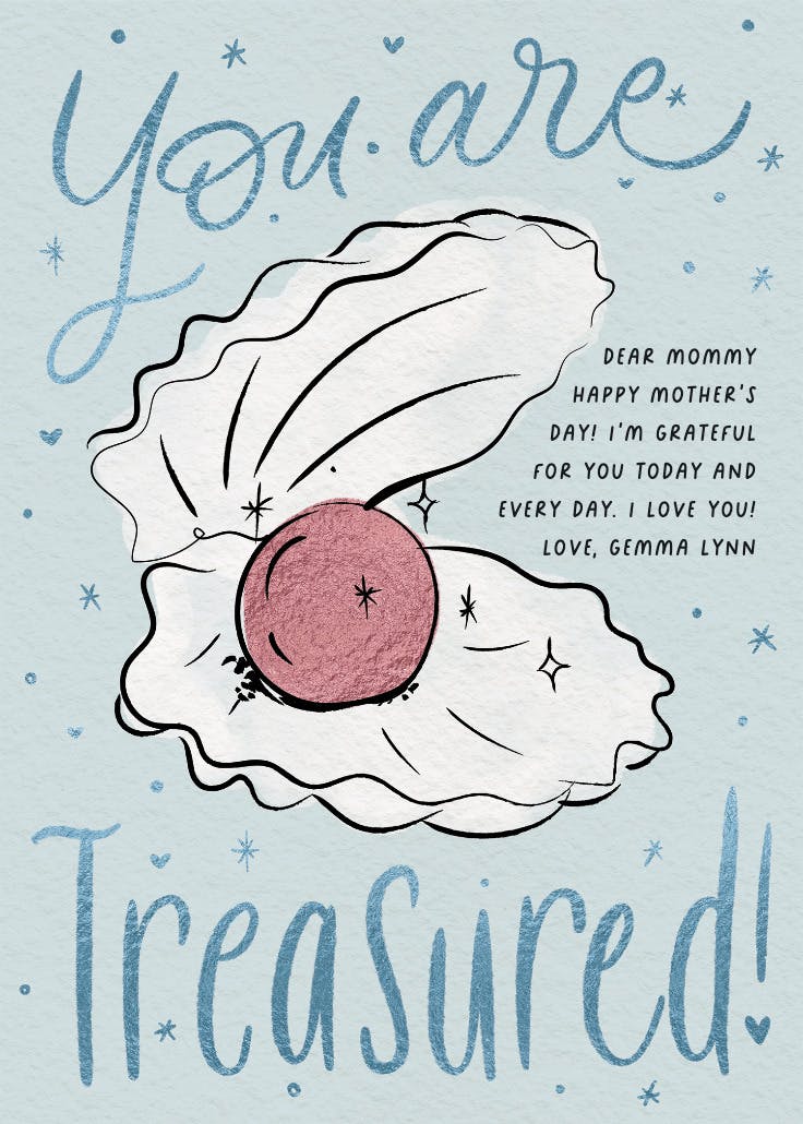 Real treasure - mother's day card