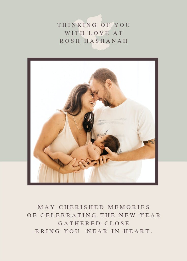 Remembered moment - tarjeta de rosh hashanah