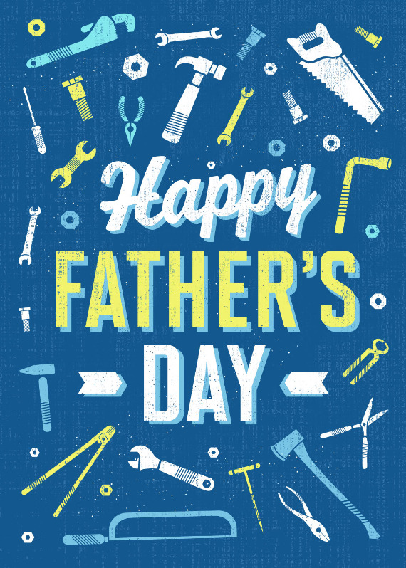 Retro Working Tools - Father's Day Card | Greetings Island